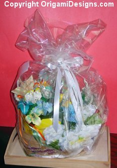 I ship basket bouquets sealed & wrappped
